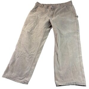 Carhartt Dungaree Work Pants Mens 40x30(act 29") Brown Duck USA Made Utility